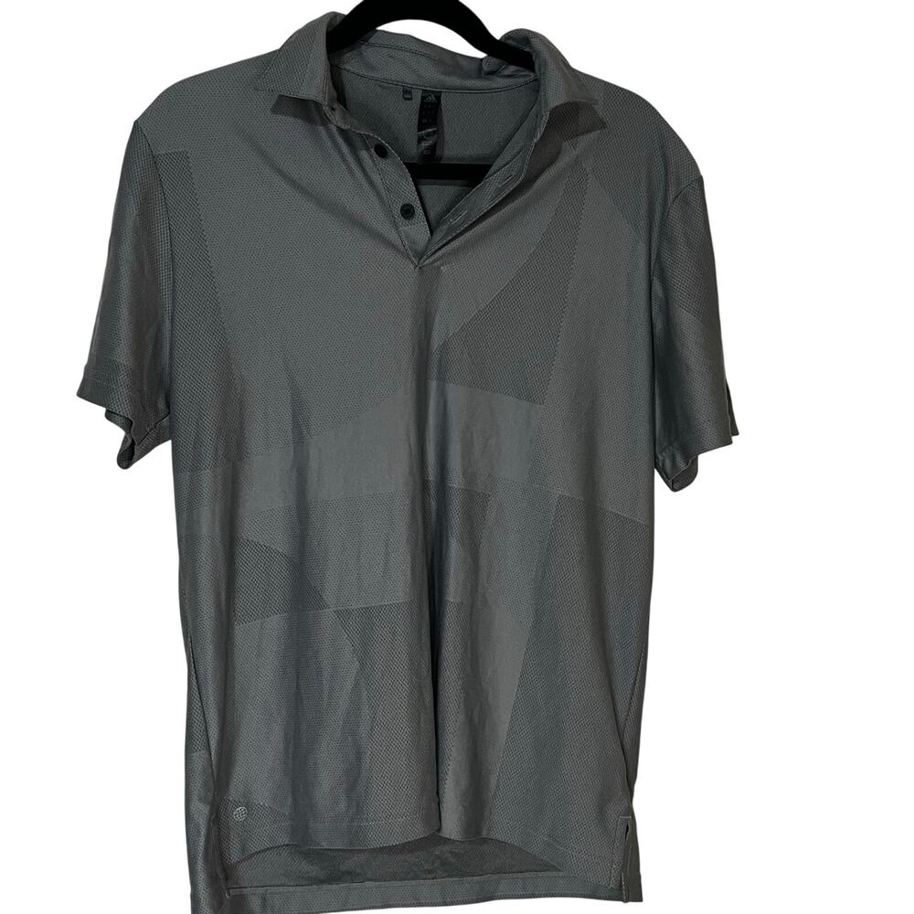 Adidas Gray Men’s Polo Size Medium- Great preowned condition